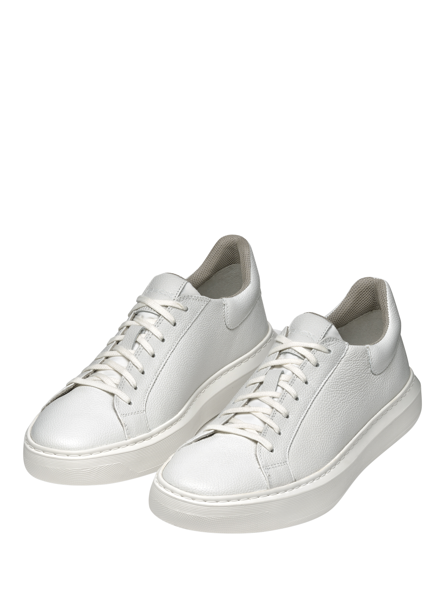 Product image 4 of 11, which shows Geox Deiven Low Top Leather Trainers, White, 6