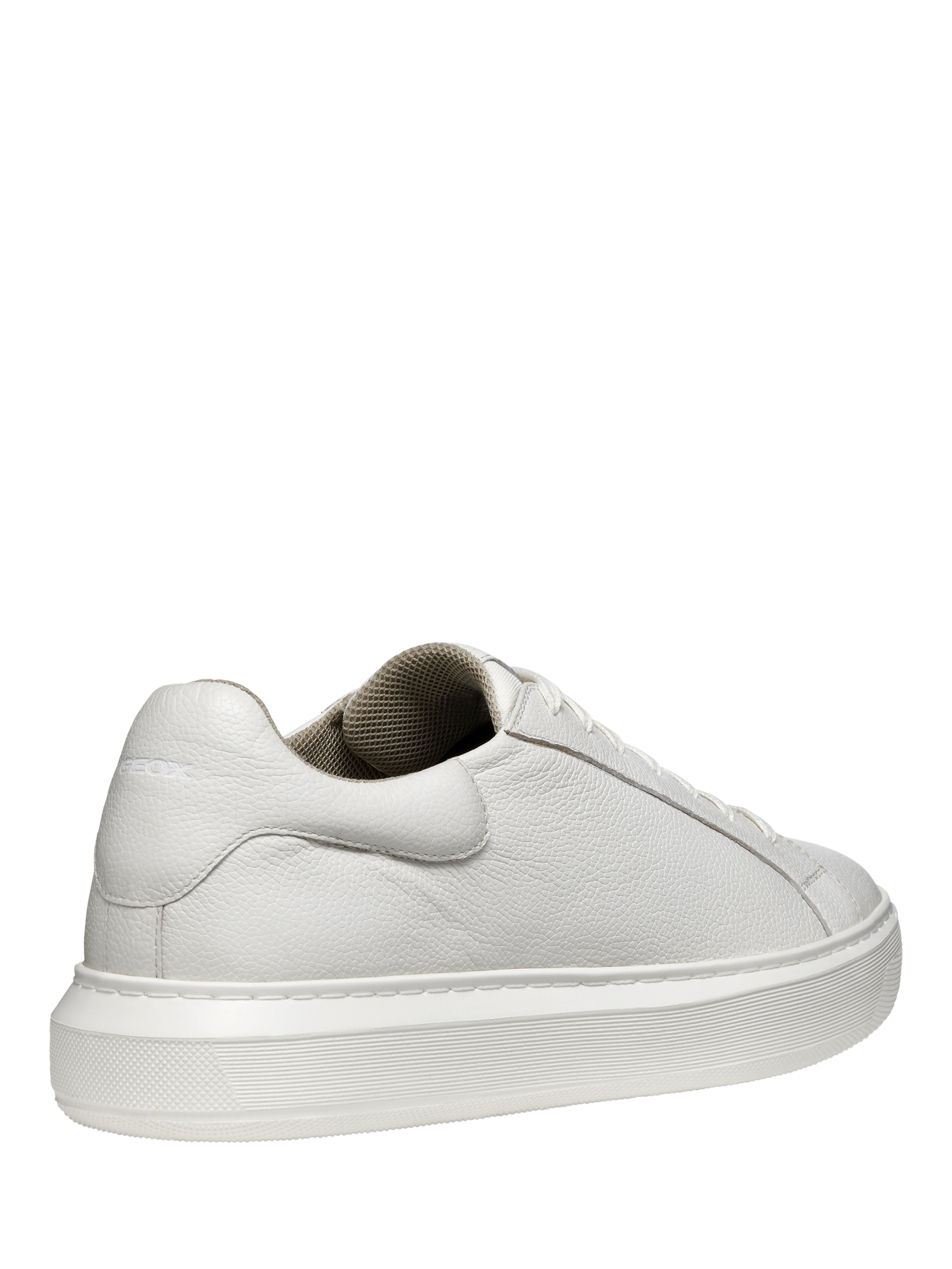 Product image 8 of 11, which shows Geox Deiven Low Top Leather Trainers, White, 6