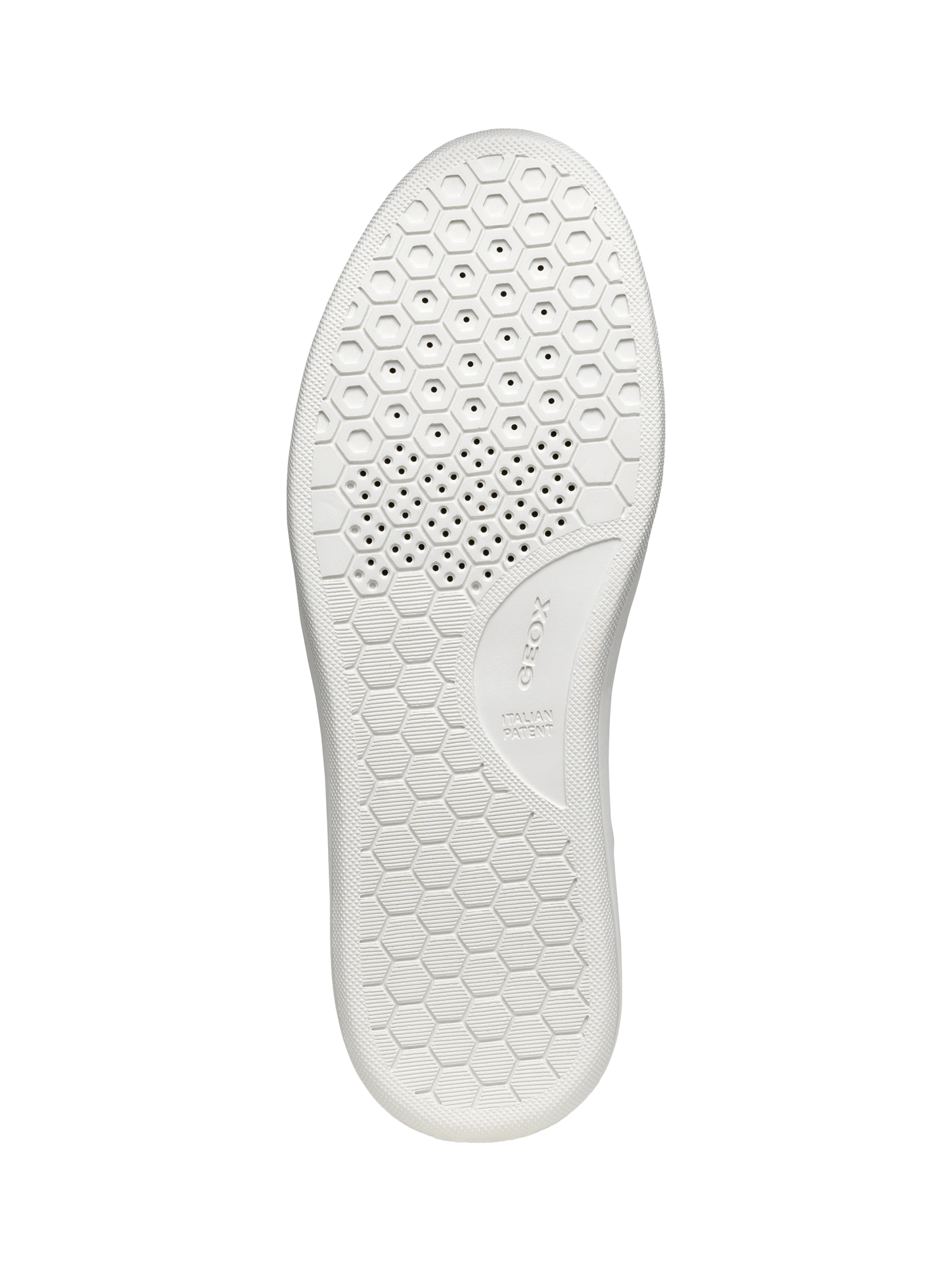 Product image 10 of 11, which shows Geox Deiven Low Top Leather Trainers, White, 6