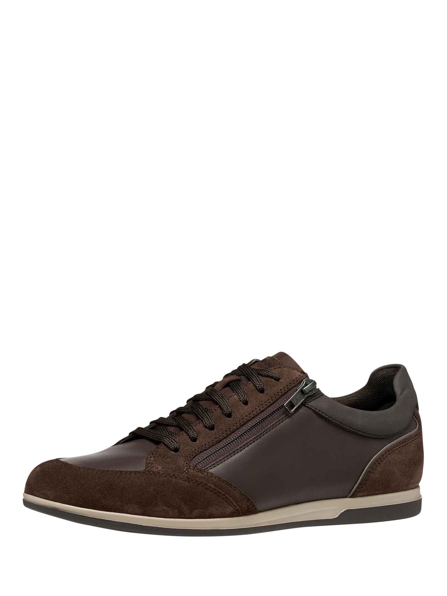 Product image 3 of 11, which shows Geox Renan Suede Blend Lace Up Trainers, Brown, EU39