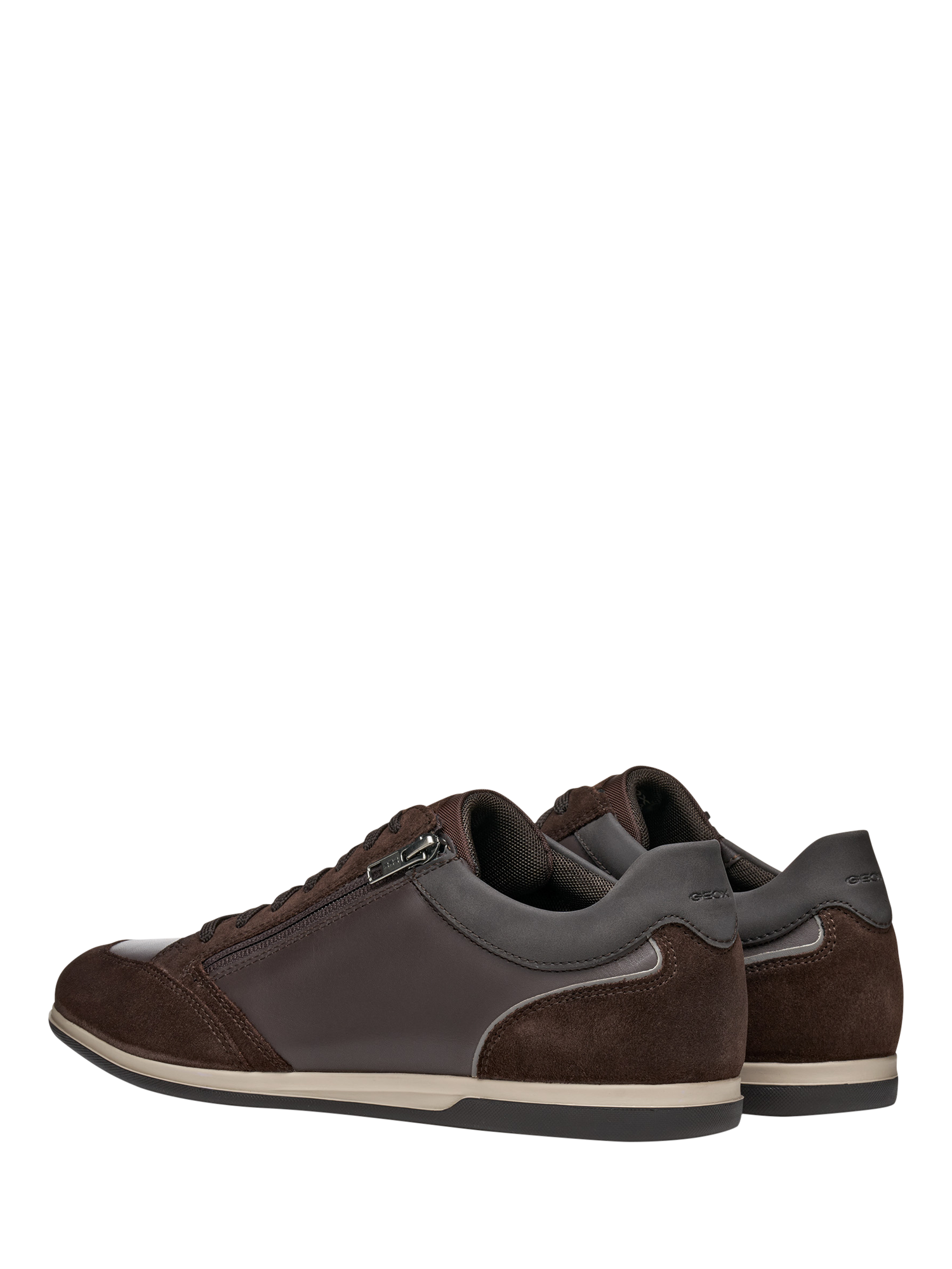 Product image 5 of 11, which shows Geox Renan Suede Blend Lace Up Trainers, Brown, EU39