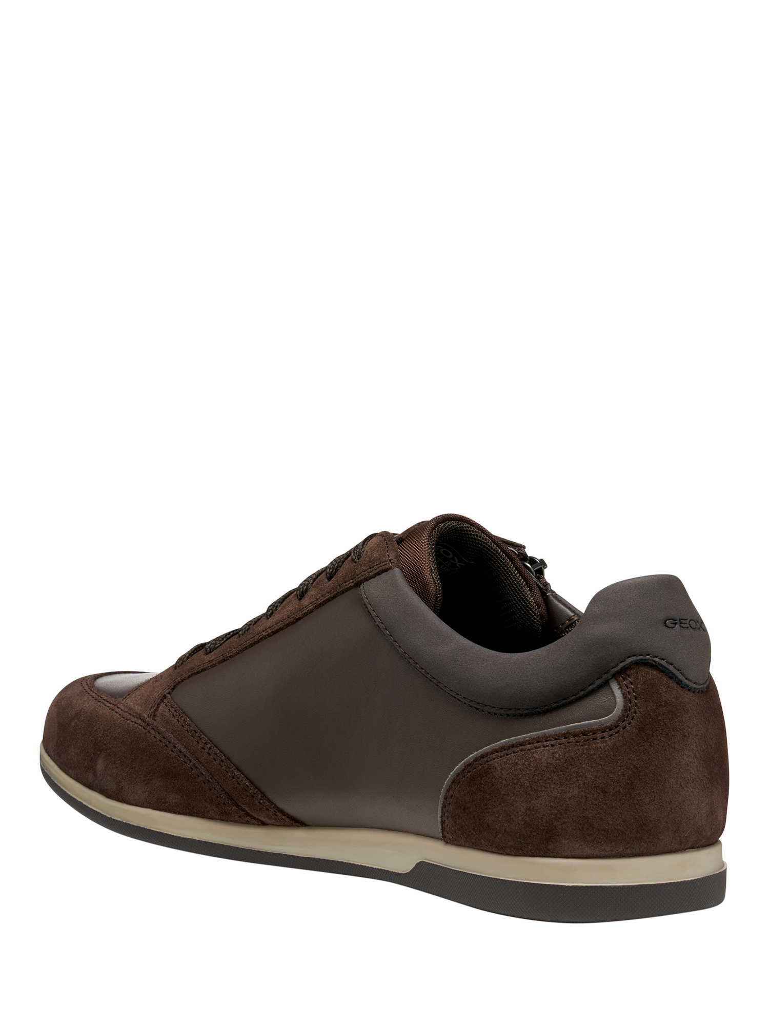 Product image 7 of 11, which shows Geox Renan Suede Blend Lace Up Trainers, Brown, EU39