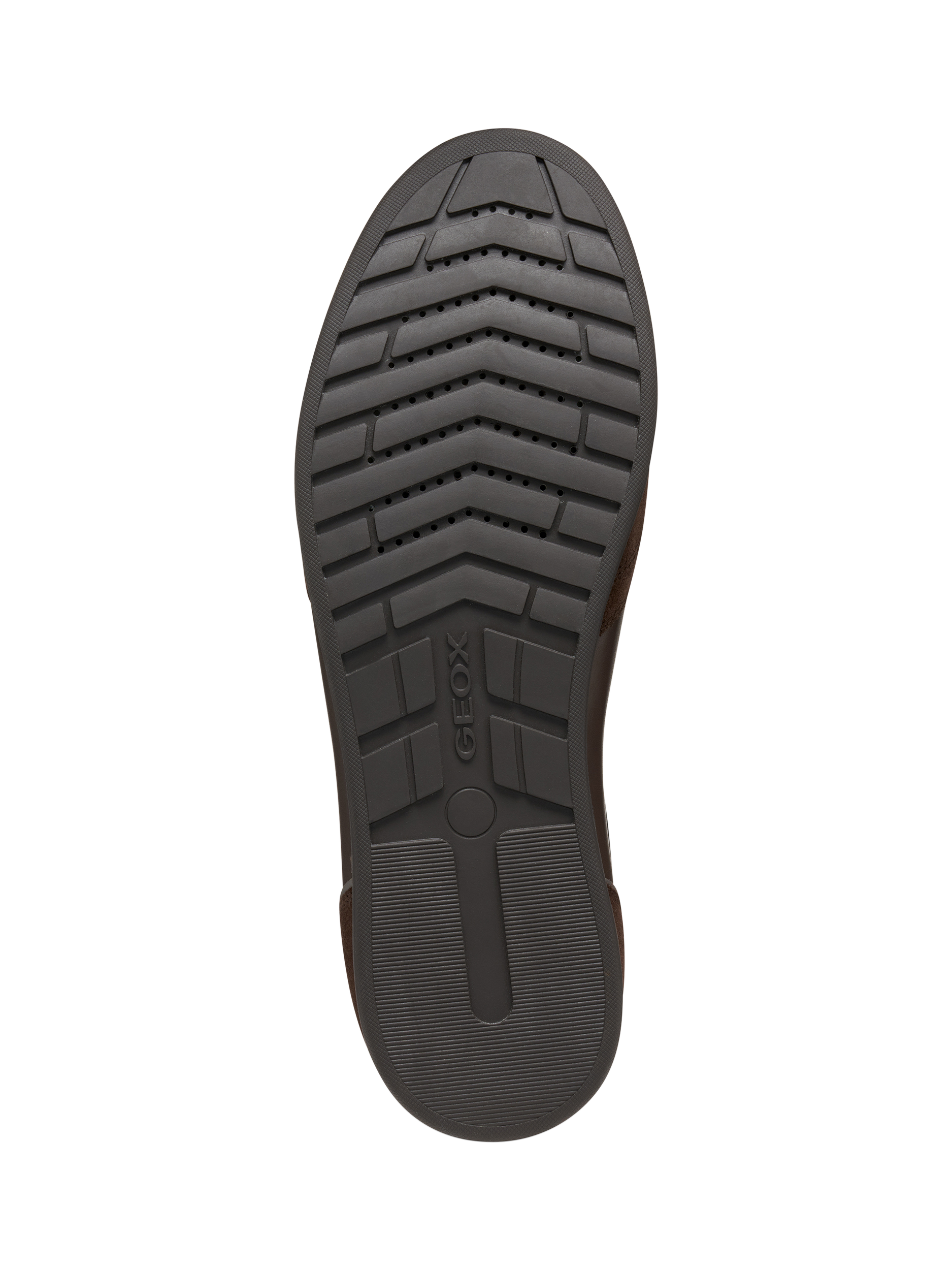 Product image 10 of 11, which shows Geox Renan Suede Blend Lace Up Trainers, Brown, EU39