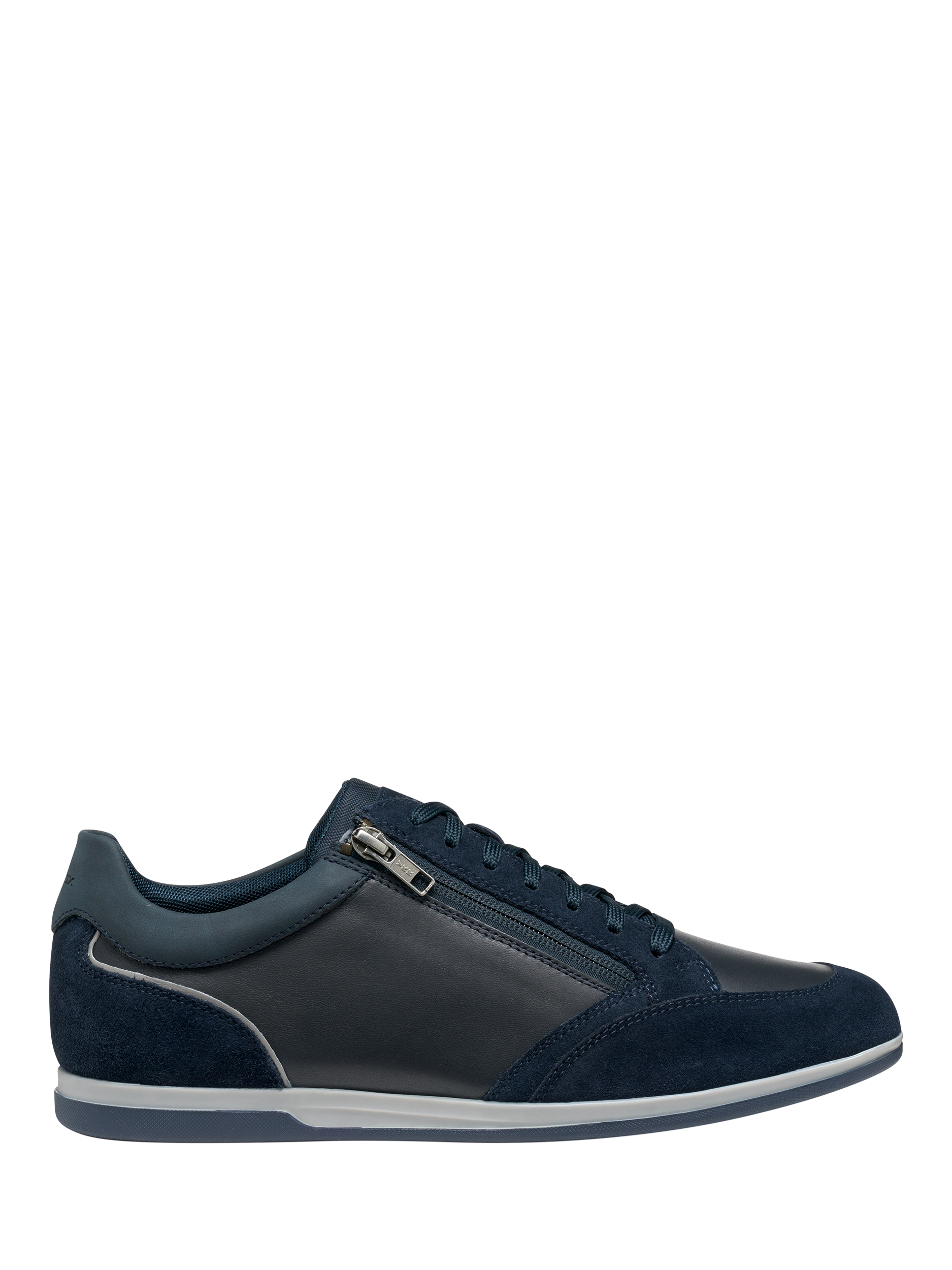 Product image 1 of 8, which shows Geox Renan Suede Blend Lace Up Trainers, Navy, EU39