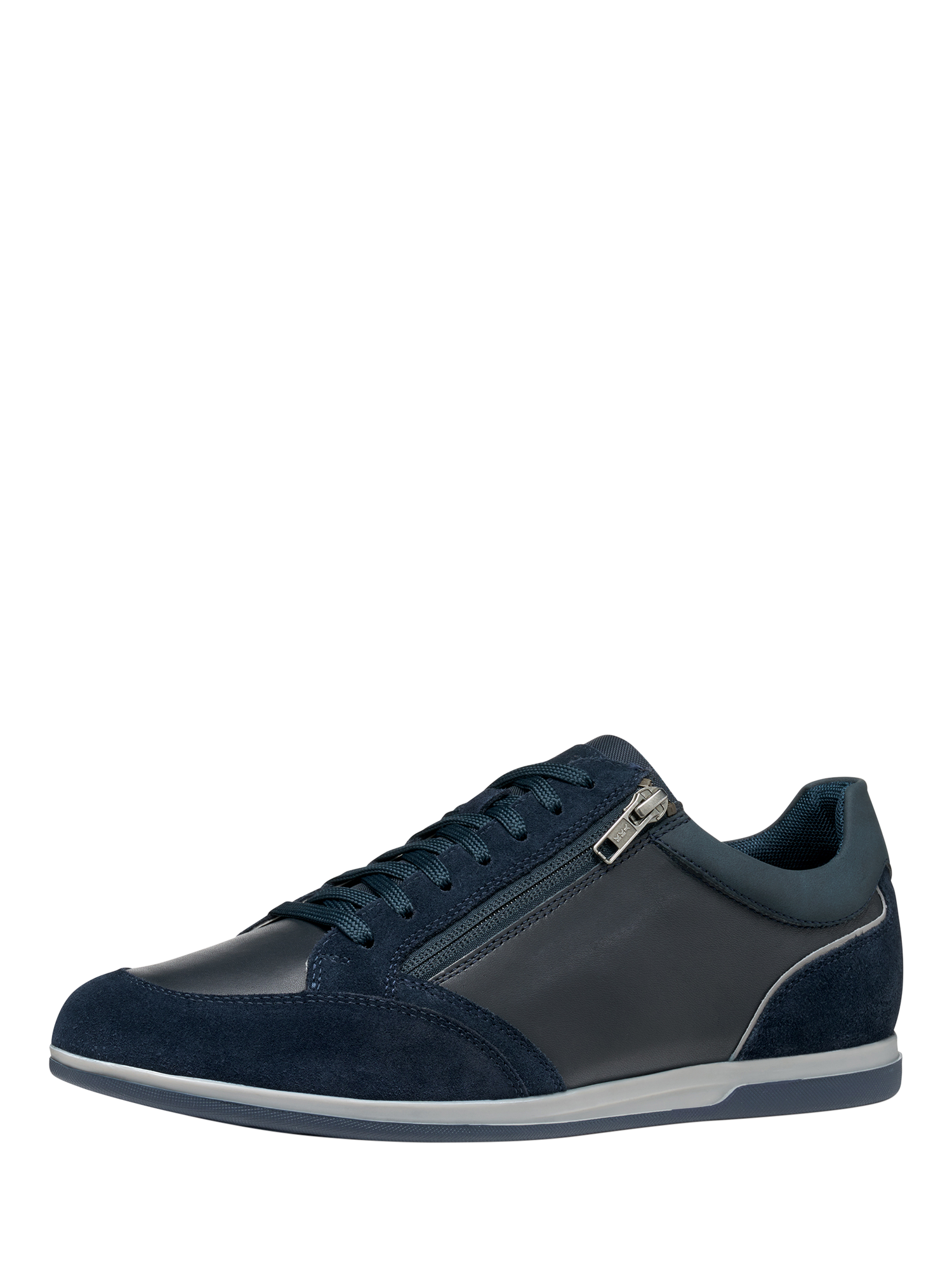 Product image 2 of 8, which shows Geox Renan Suede Blend Lace Up Trainers, Navy, EU39