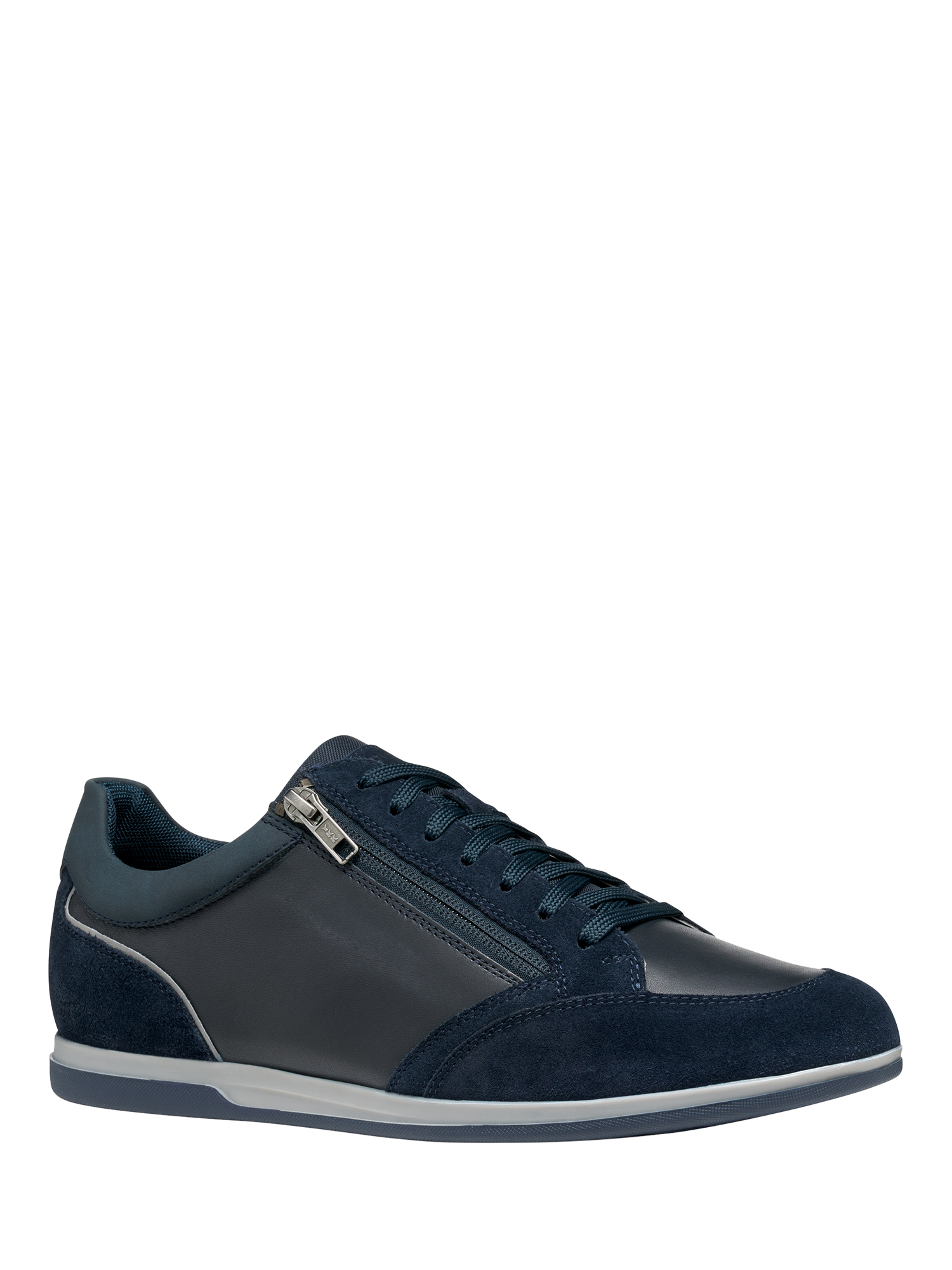 Product image 3 of 8, which shows Geox Renan Suede Blend Lace Up Trainers, Navy, EU39