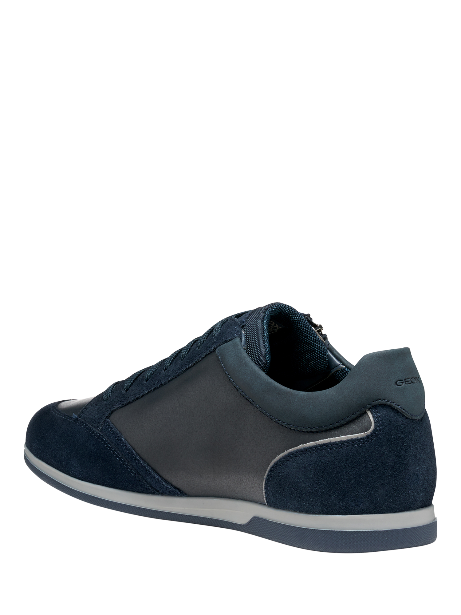 Product image 4 of 8, which shows Geox Renan Suede Blend Lace Up Trainers, Navy, EU39