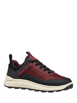 Geox Spherica 4X4 ABX Lace Up Trainers, Navy - view 2, Wine