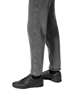 Geox Spherica Actif X3 ABX Leather Blend Lace Up Trainers, Black - view 2, Black