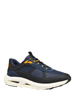 Geox Spherica ECUB-5 Lace Up Trainers, Dark Blue/Black - view 2, Dark Blue/Black