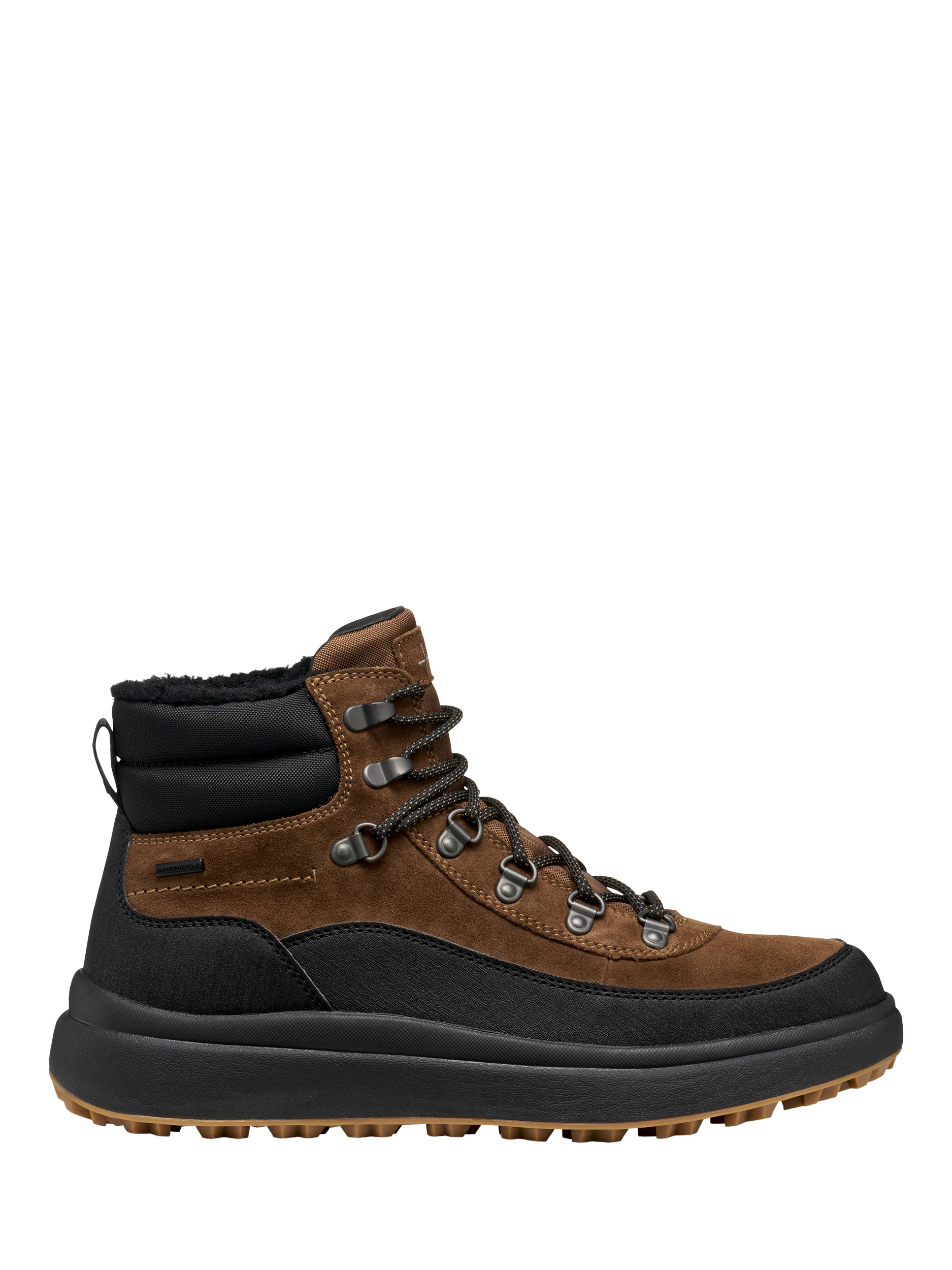 Product image 1 of 8, which shows Geox Granito + Grip ABX Ankle Boots, Toffee/Black, 6