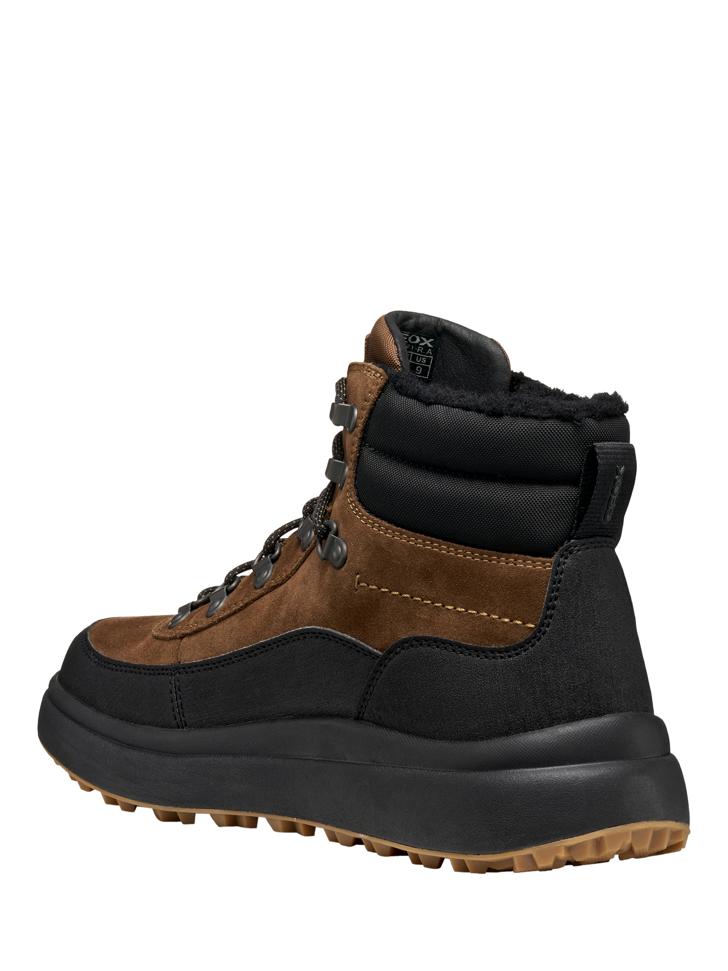Product image 4 of 8, which shows Geox Granito + Grip ABX Ankle Boots, Toffee/Black, 6