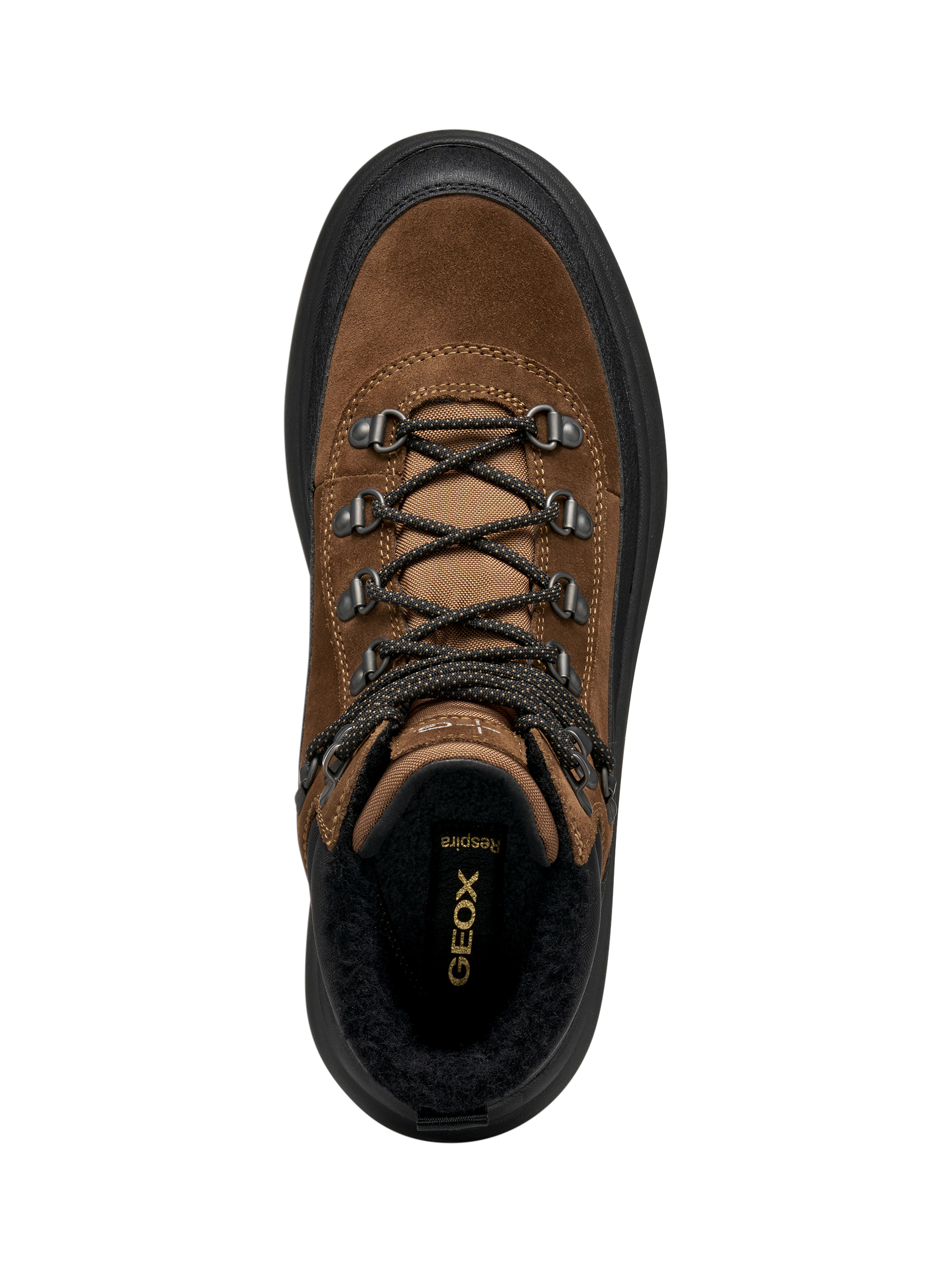 Product image 6 of 8, which shows Geox Granito + Grip ABX Ankle Boots, Toffee/Black, 6