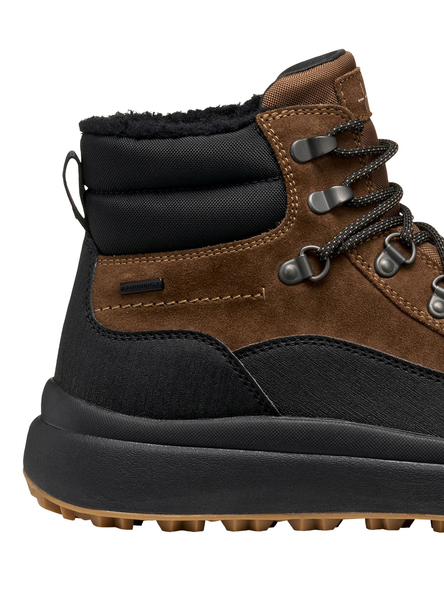 Product image 8 of 8, which shows Geox Granito + Grip ABX Ankle Boots, Toffee/Black, 6