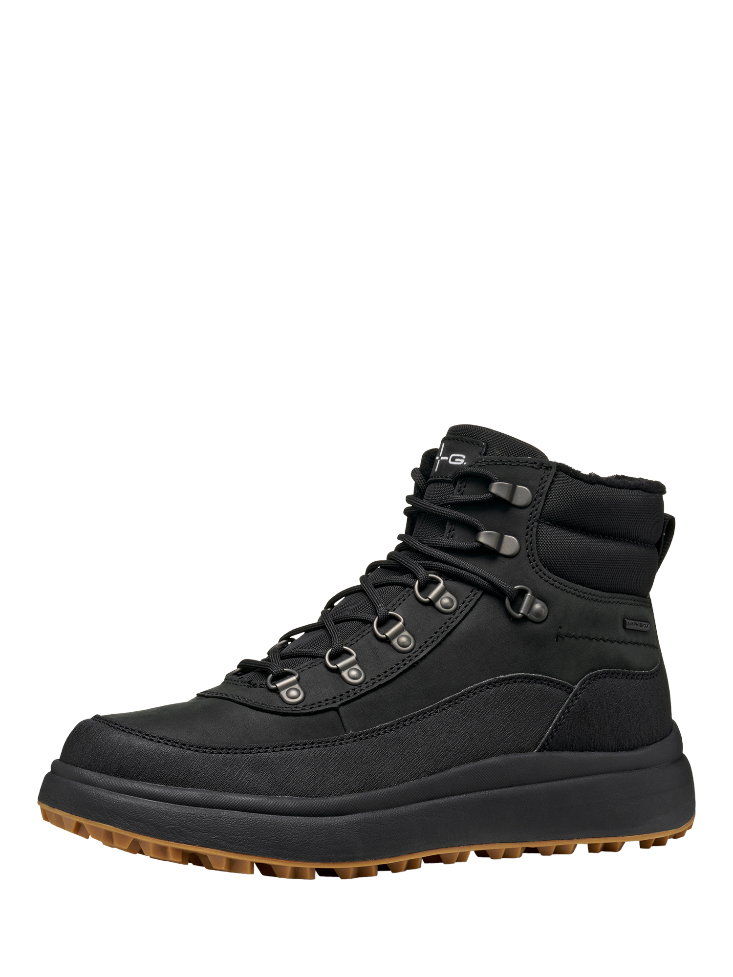 Product image 2 of 8, which shows Geox Granito + Grip ABX Ankle Boots, Black, 6