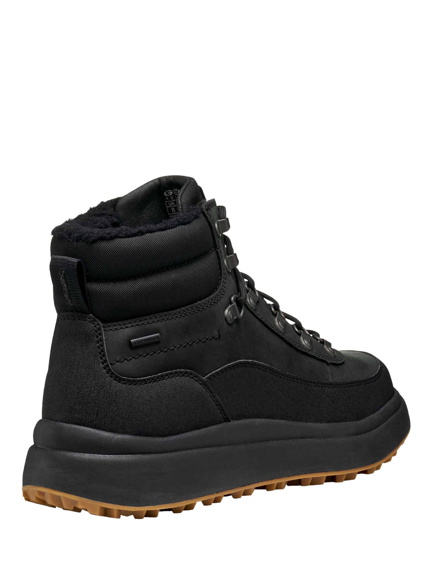 Product image 5 of 8, which shows Geox Granito + Grip ABX Ankle Boots, Black, 6