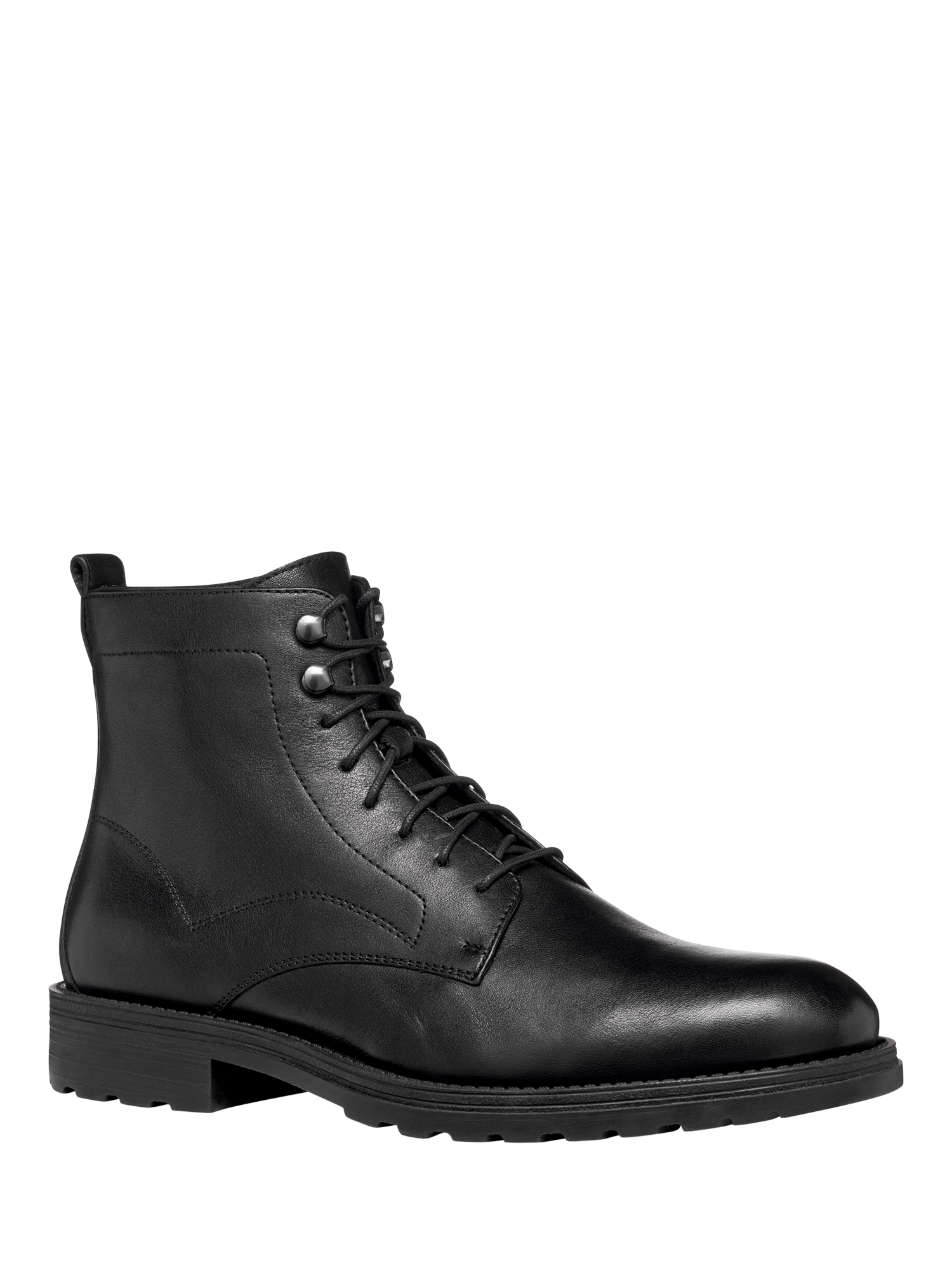 Product image 2 of 6, which shows Geox Redclif Leather Lace Up Ankle Boots, Black, EU39