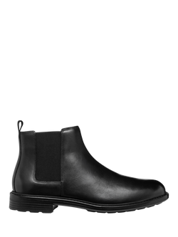 Geox Walk Pleasure Leather Chelsea Boots, Black, Black