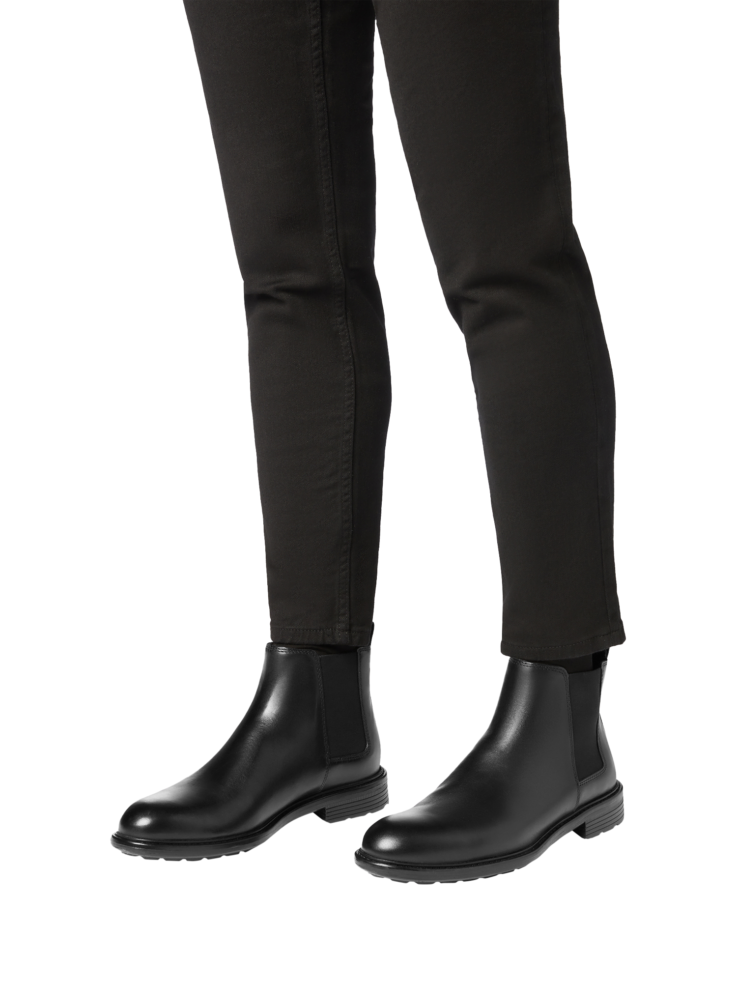 Product image 2 of 8, which shows Geox Walk Pleasure Leather Chelsea Boots, Black, EU39