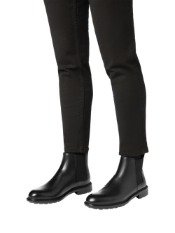 Geox Walk Pleasure Leather Chelsea Boots, Black - view 2, Black