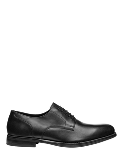 Geox Barberigo Lace Up Leather Shoes, Black
