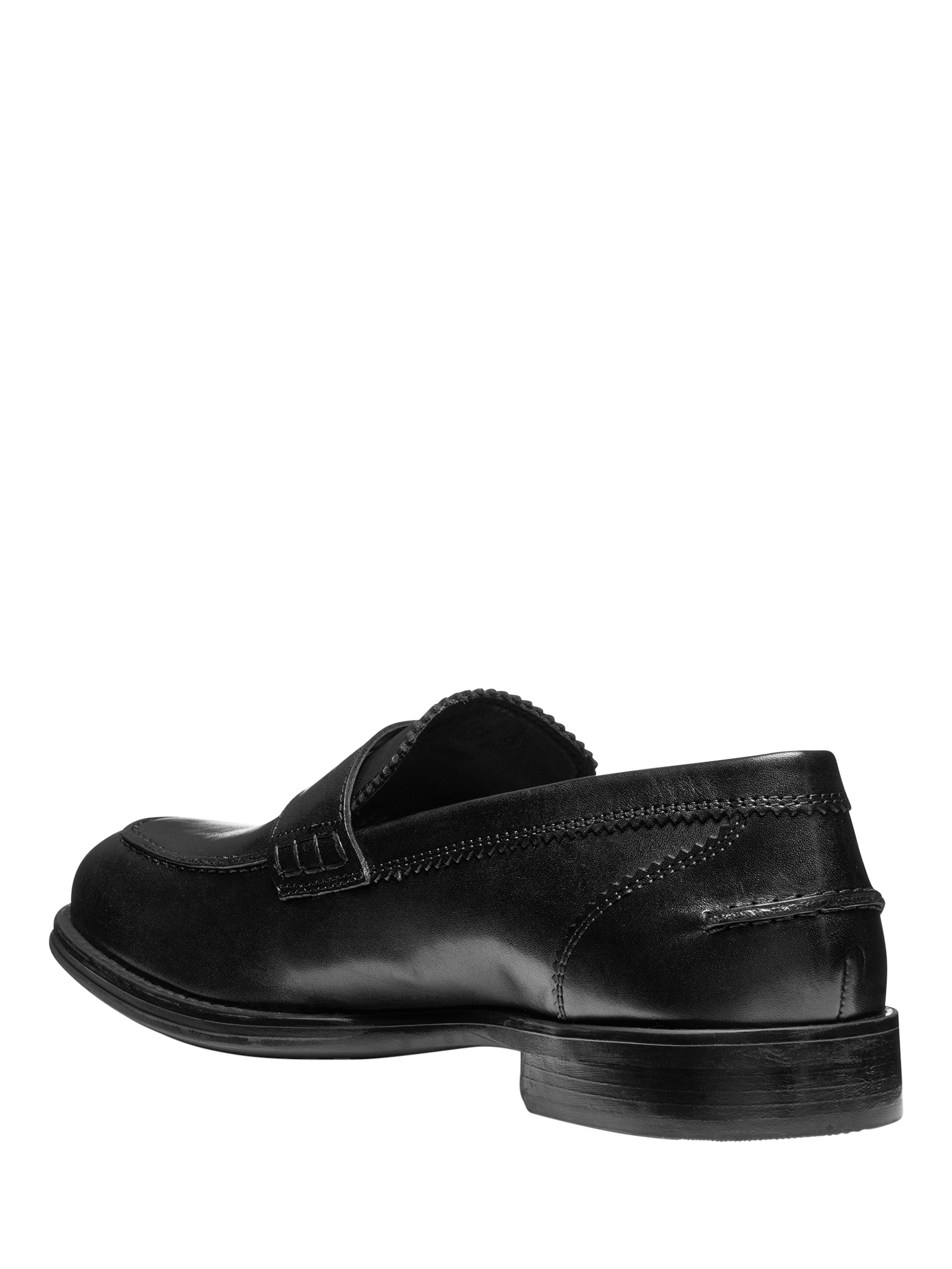 Product image 3 of 6, which shows Geox Barberigo Leather Loafers, Black, 6