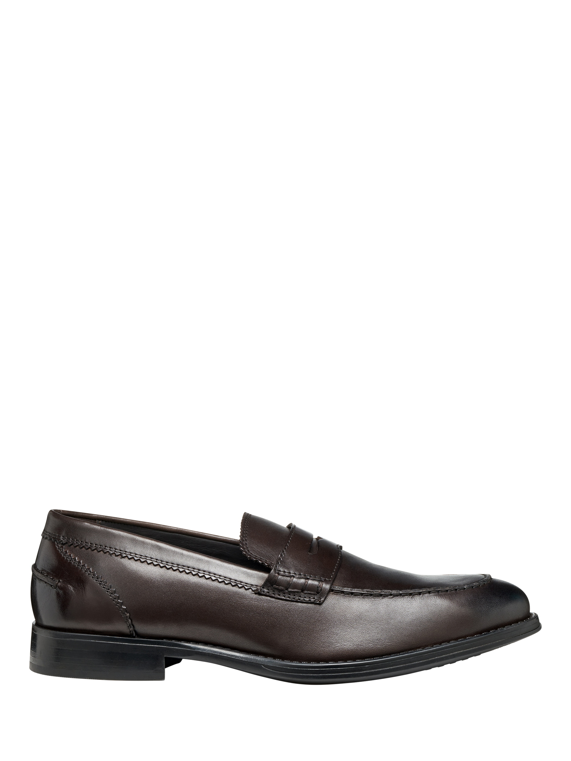 Product image 1 of 6, which shows Geox Barberigo Leather Loafers, Coffee, 6