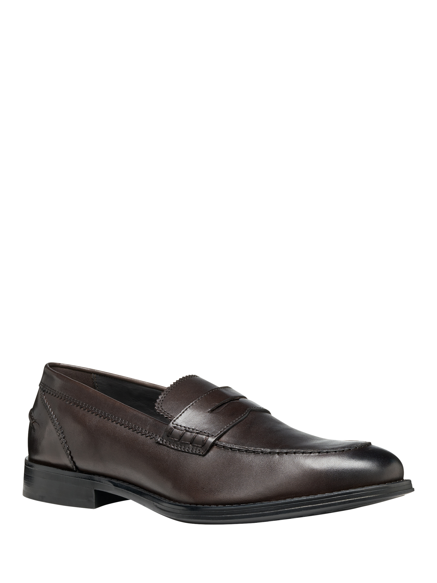 Product image 2 of 6, which shows Geox Barberigo Leather Loafers, Coffee, 6