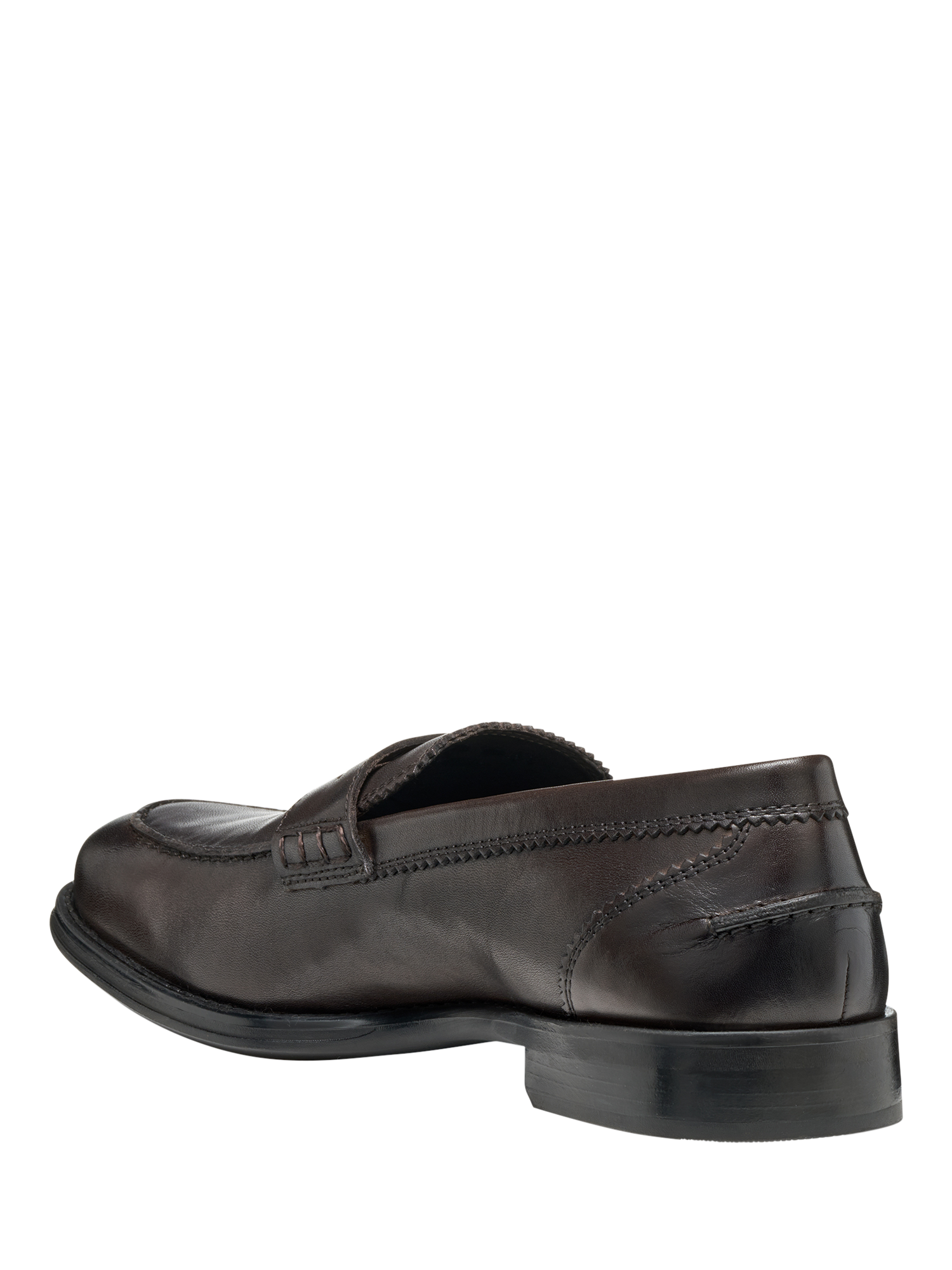 Product image 3 of 6, which shows Geox Barberigo Leather Loafers, Coffee, 6