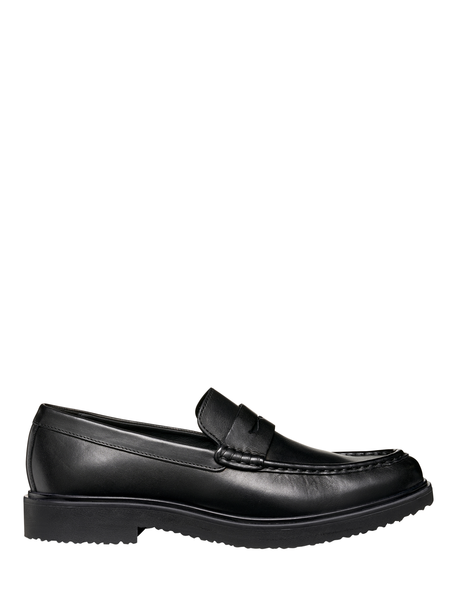 Product image 1 of 8, which shows Geox Massimiano Leather Loafers, Black, 6