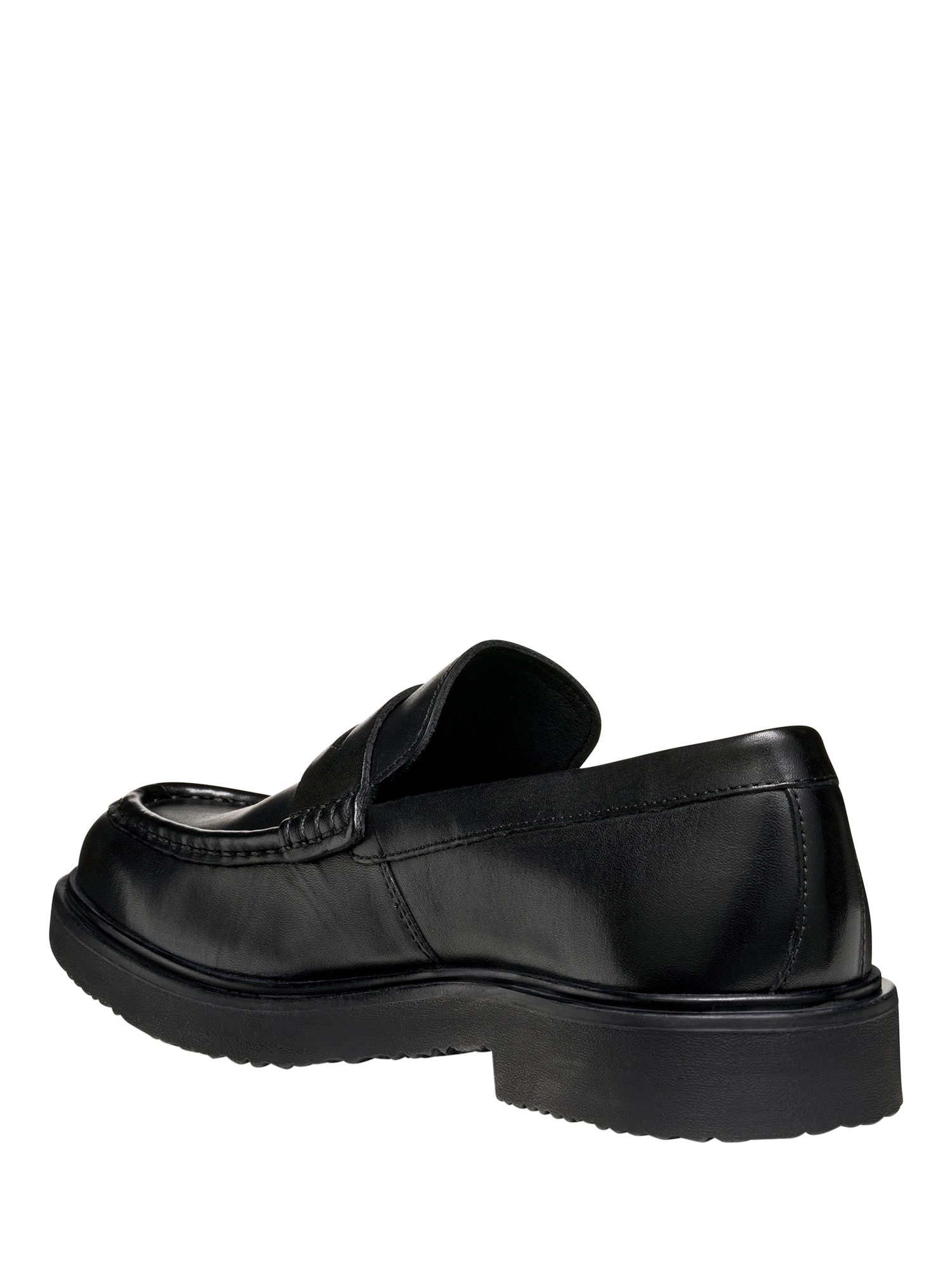 Product image 4 of 8, which shows Geox Massimiano Leather Loafers, Black, 6