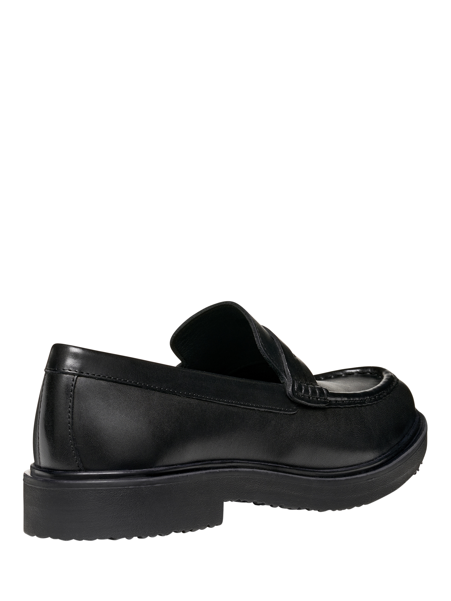 Product image 5 of 8, which shows Geox Massimiano Leather Loafers, Black, 6