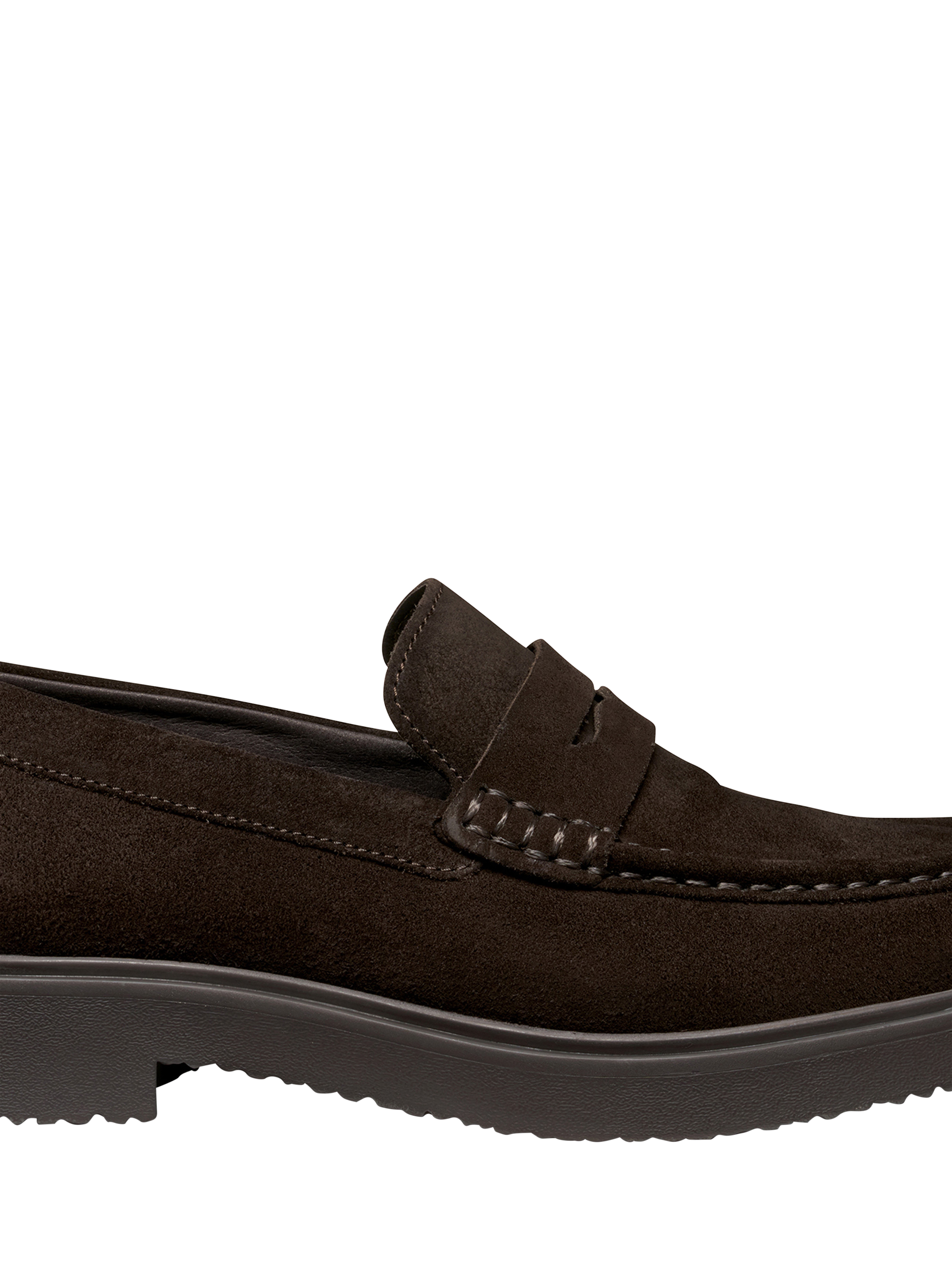 Product image 11 of 11, which shows Geox Massimiano Suede Loafers, Dark Brown, 6