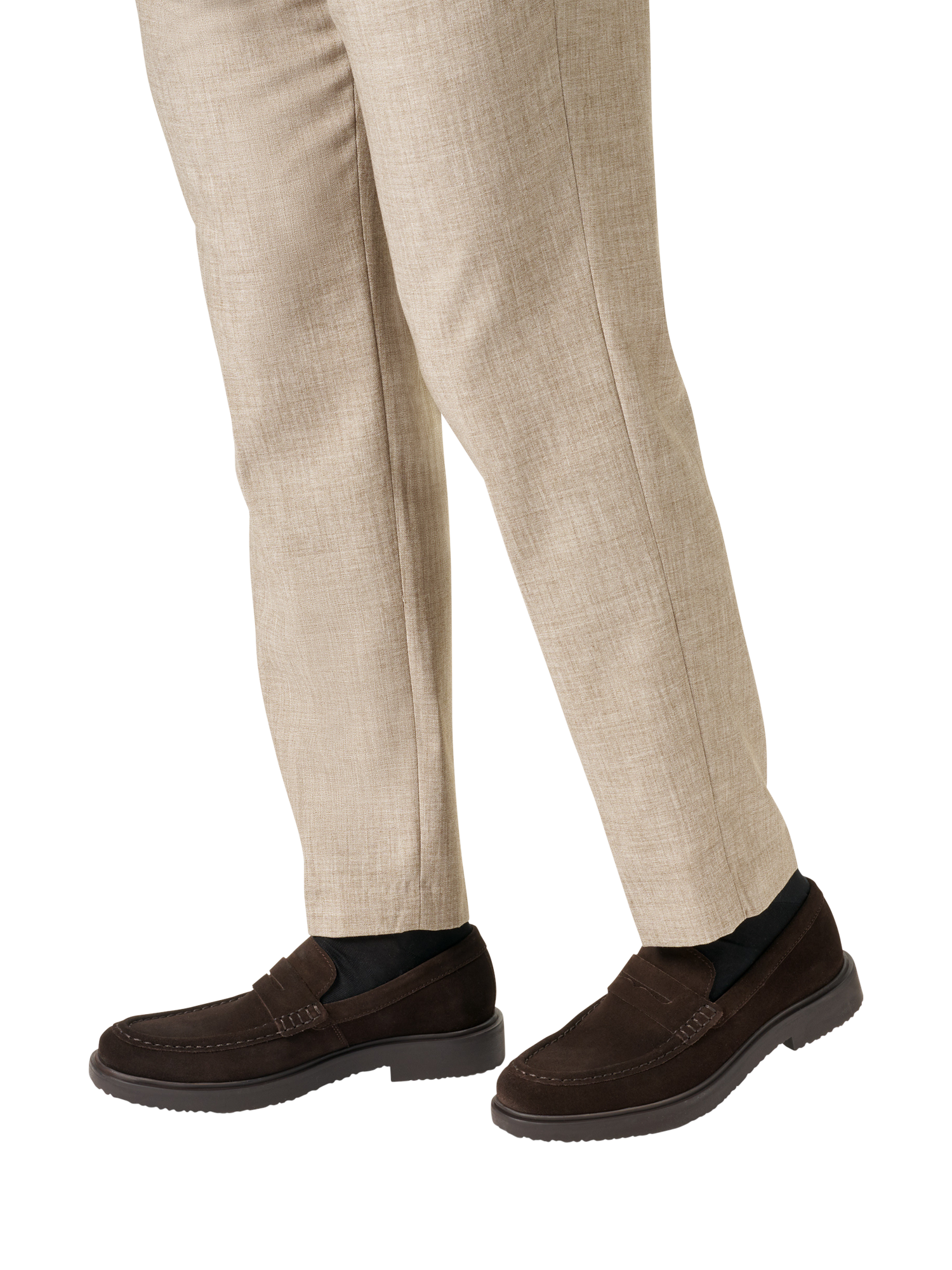 Product image 2 of 11, which shows Geox Massimiano Suede Loafers, Dark Brown, 6