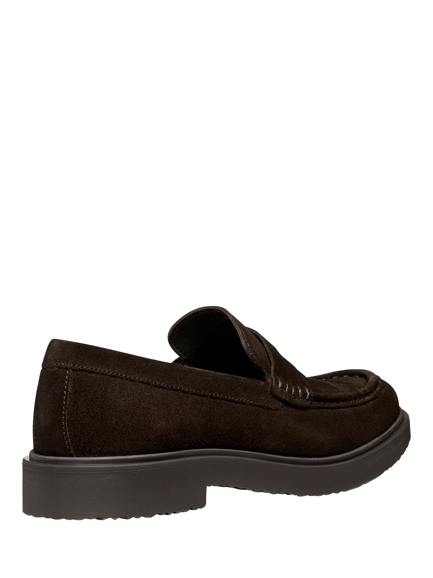 Product image 8 of 11, which shows Geox Massimiano Suede Loafers, Dark Brown, 6
