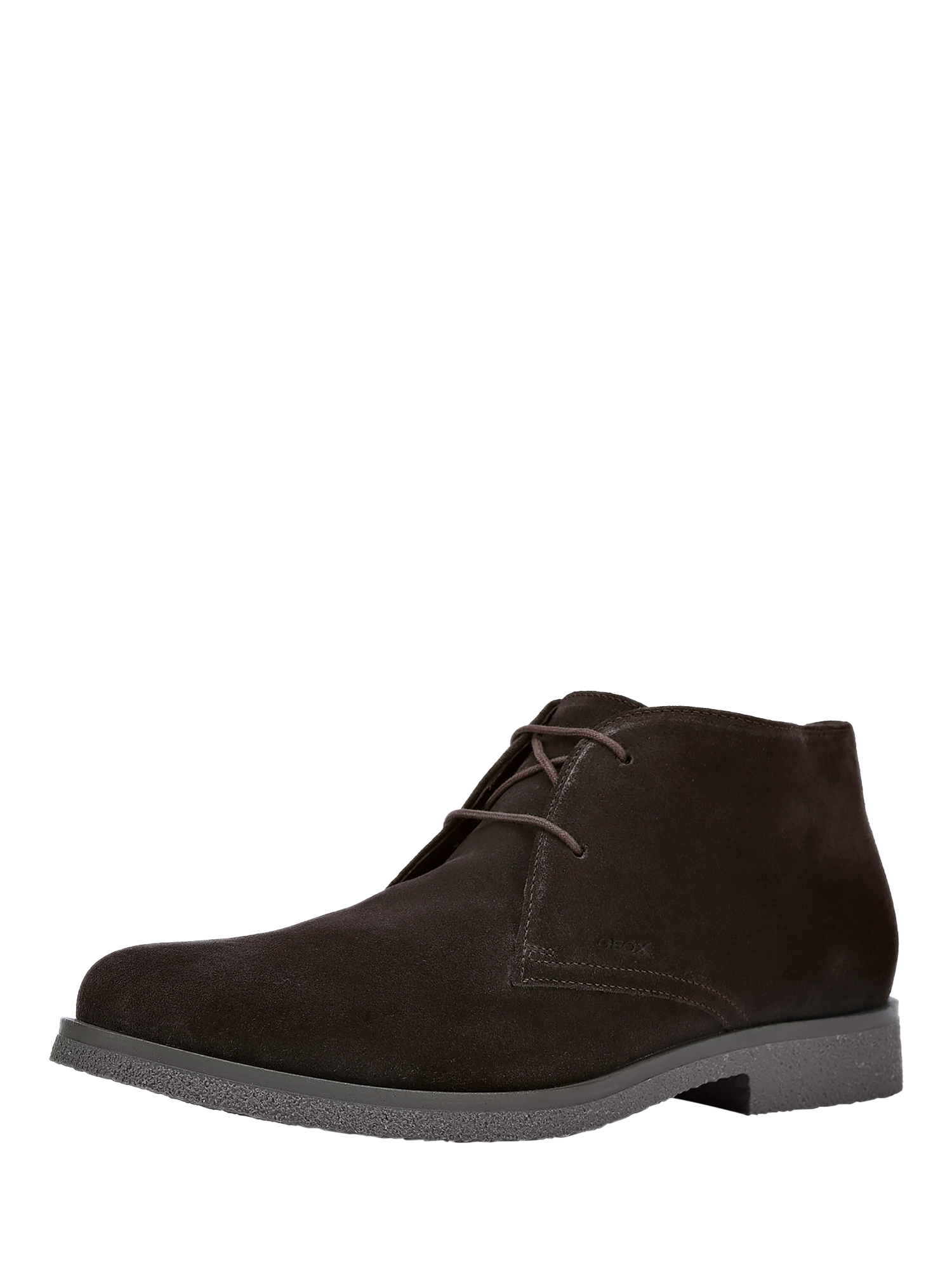 Product image 3 of 11, which shows Geox Uomo Claudio Suede Desert Boots, Dark Coffee, 6