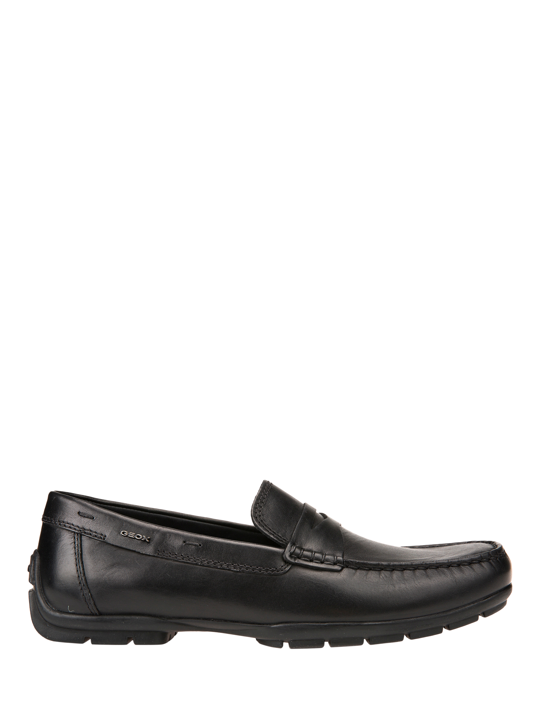 Product image 1 of 9, which shows Geox Moner W 2Fit Leather Loafers, Black, 6