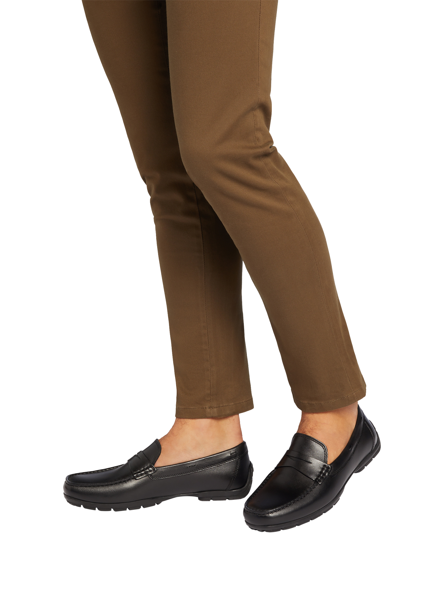 Product image 2 of 9, which shows Geox Moner W 2Fit Leather Loafers, Black, 6