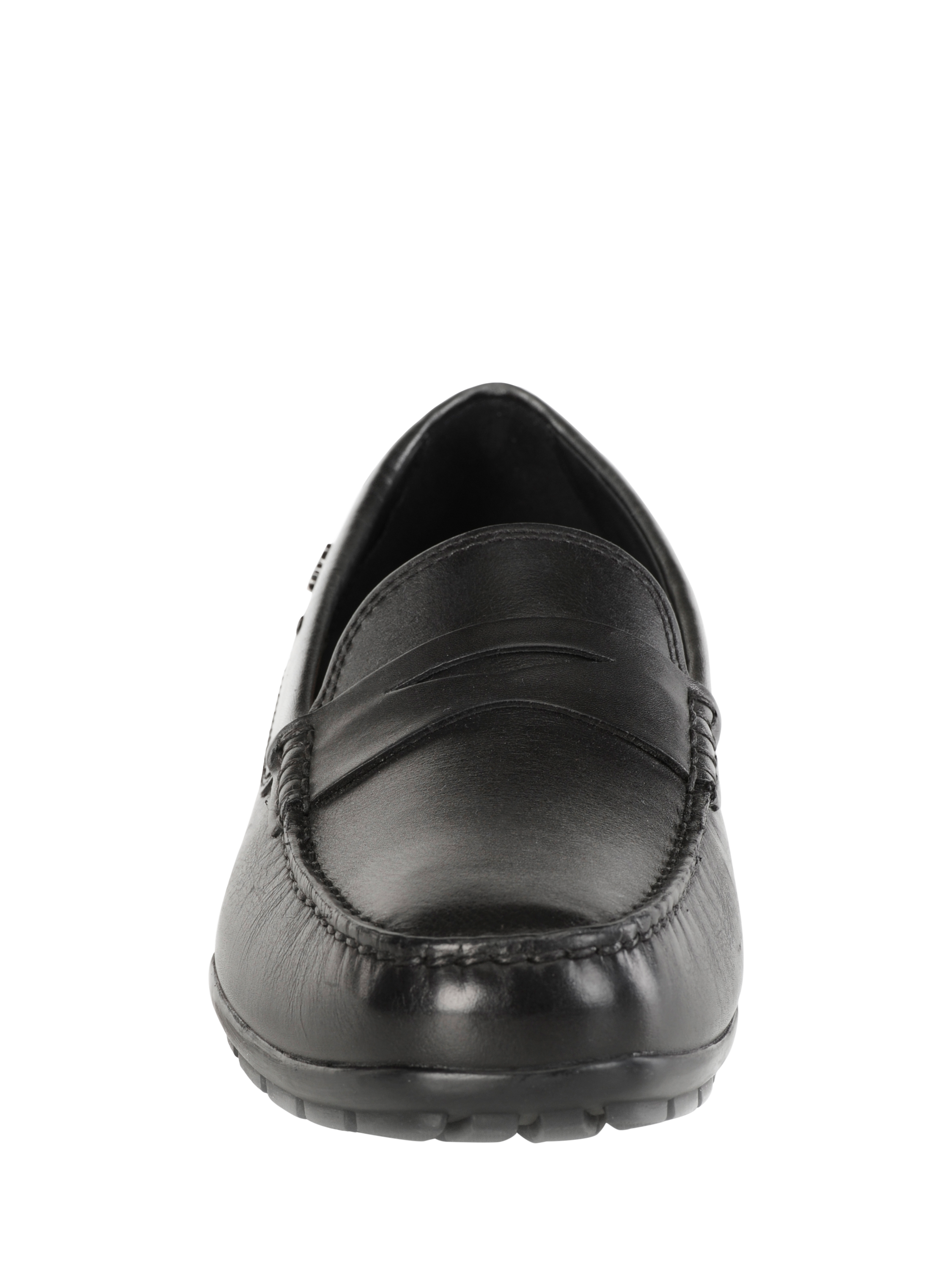 Product image 5 of 9, which shows Geox Moner W 2Fit Leather Loafers, Black, 6