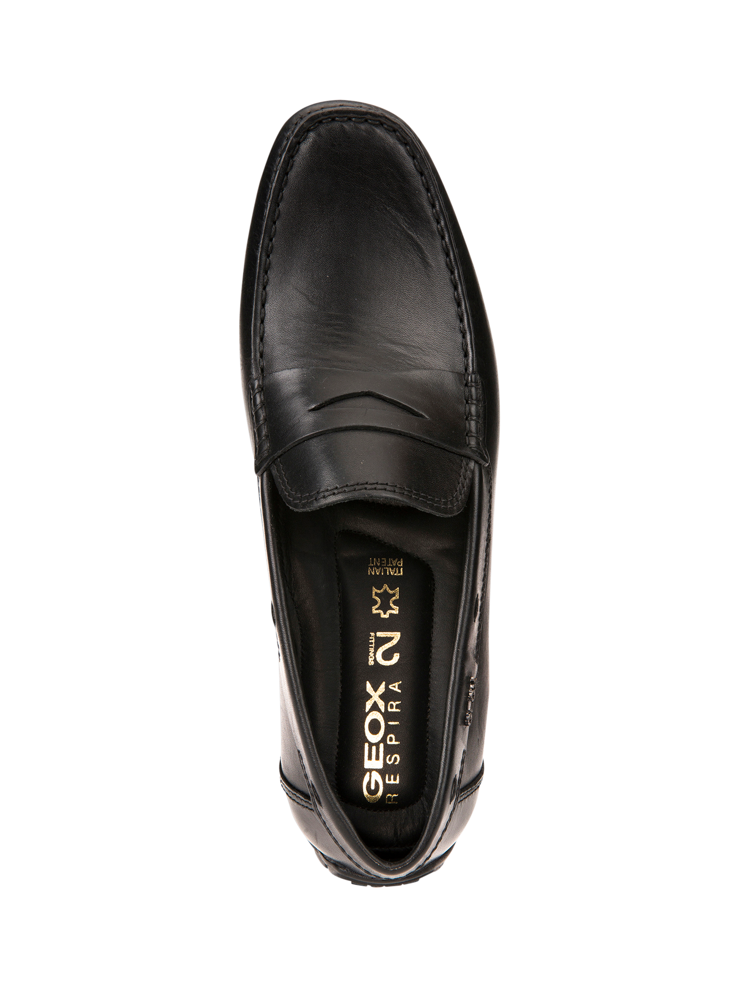Product image 8 of 9, which shows Geox Moner W 2Fit Leather Loafers, Black, 6