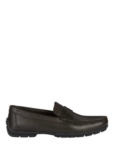 Geox Moner W 2Fit Leather Loafers, Coffee