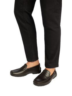 Geox Moner W 2Fit Leather Loafers - view 2, Coffee