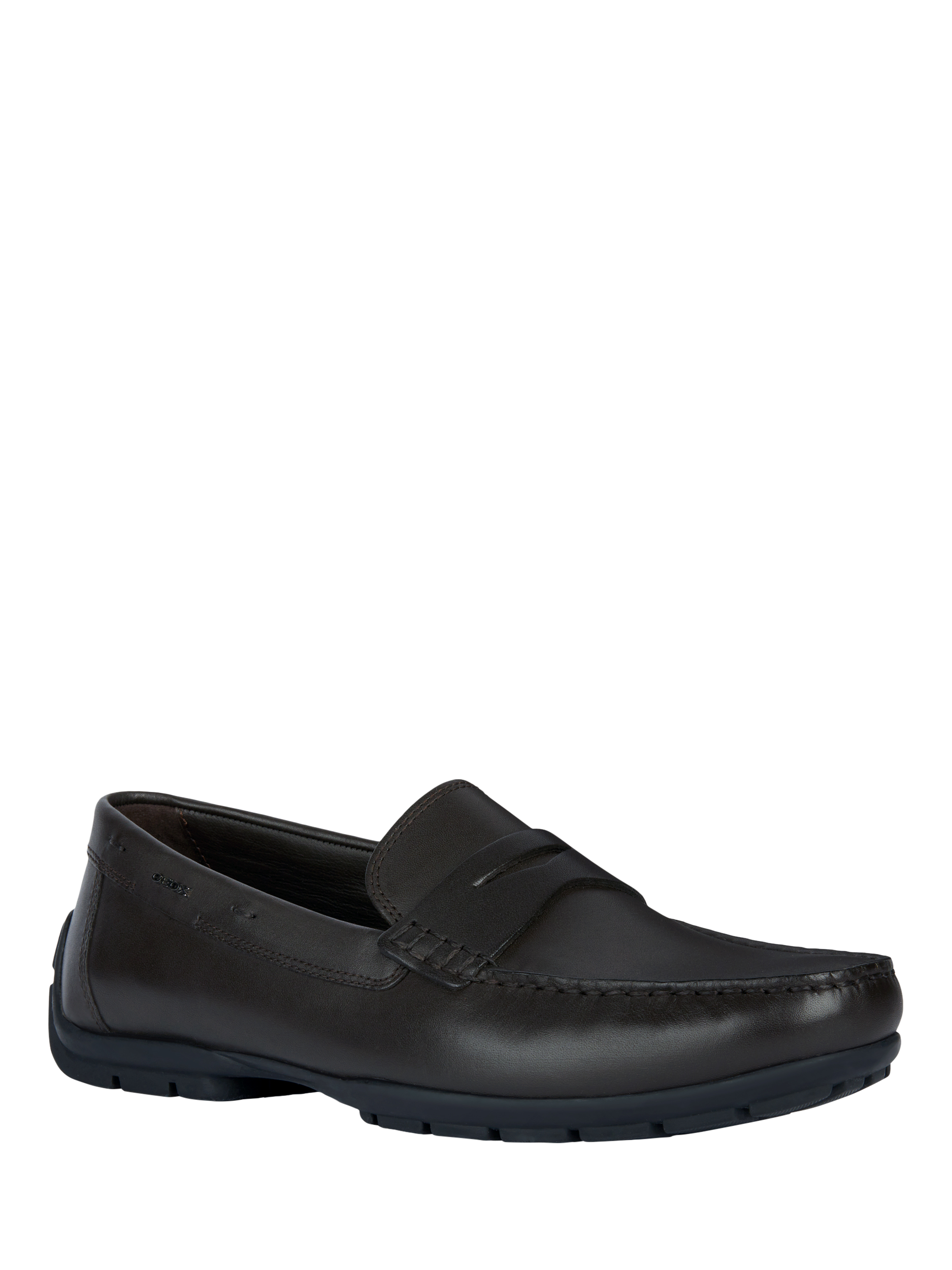 Product image 4 of 8, which shows Geox Moner W 2Fit Leather Loafers, Coffee, 6