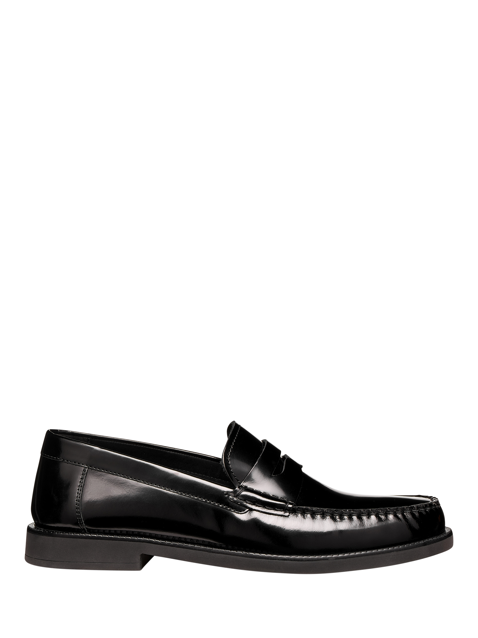Product image 1 of 6, which shows Geox Recanati Leather Loafers, Black, 6