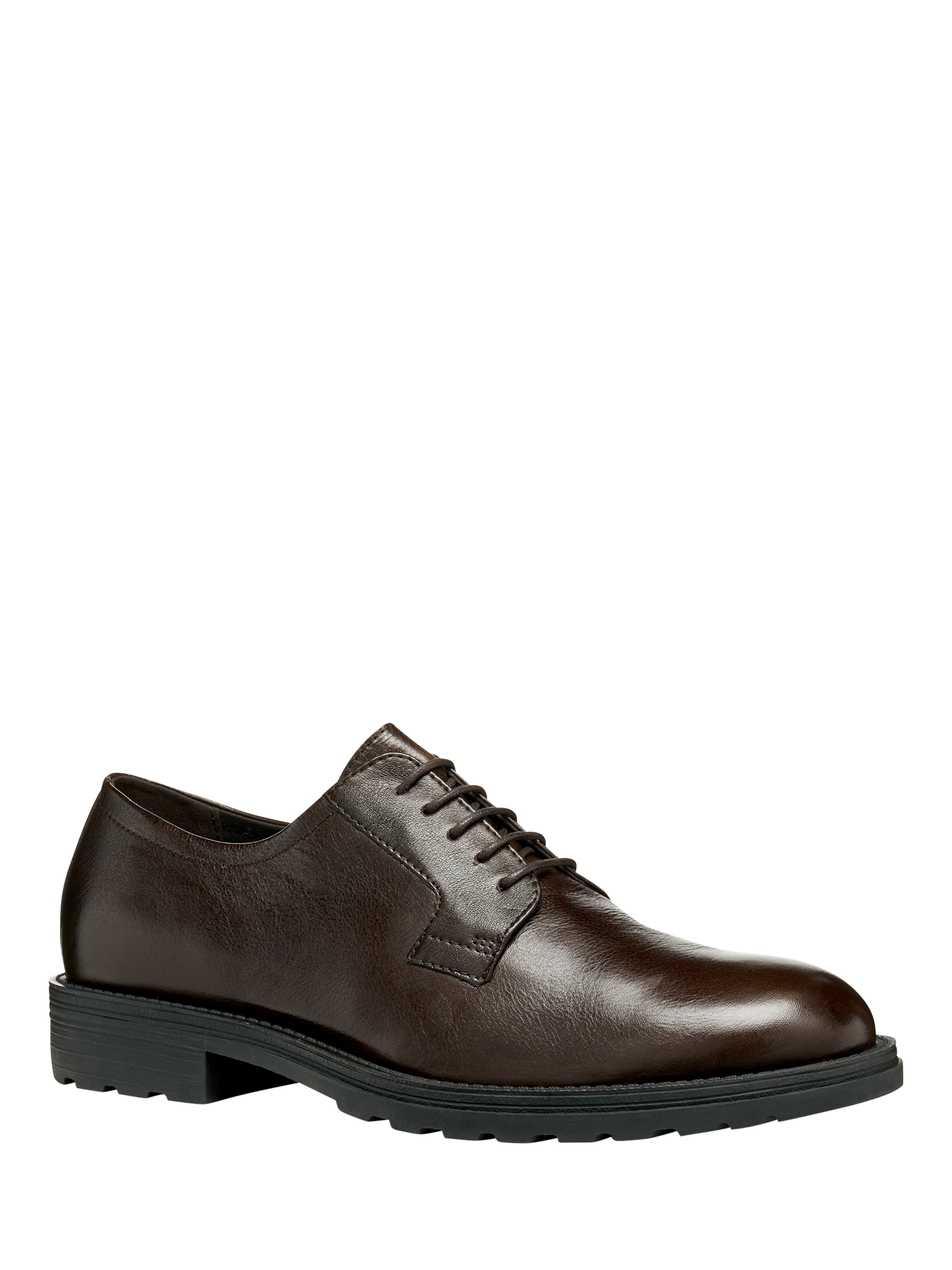 Product image 2 of 6, which shows Geox Redclif Leather Lace Up Brogues, Coffee, EU39