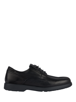 Geox Spherica EC11 Leather Lace Up Brogues, Black, Black