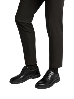 Geox Spherica EC11 Leather Lace Up Brogues, Black - view 2, Black