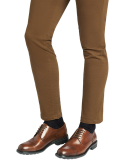 Geox Walk Pleasure F Leather Lace Up Brogues - view 2, Cognac