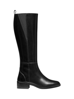 Geox Camexia Leather Knee High Booo, Black
