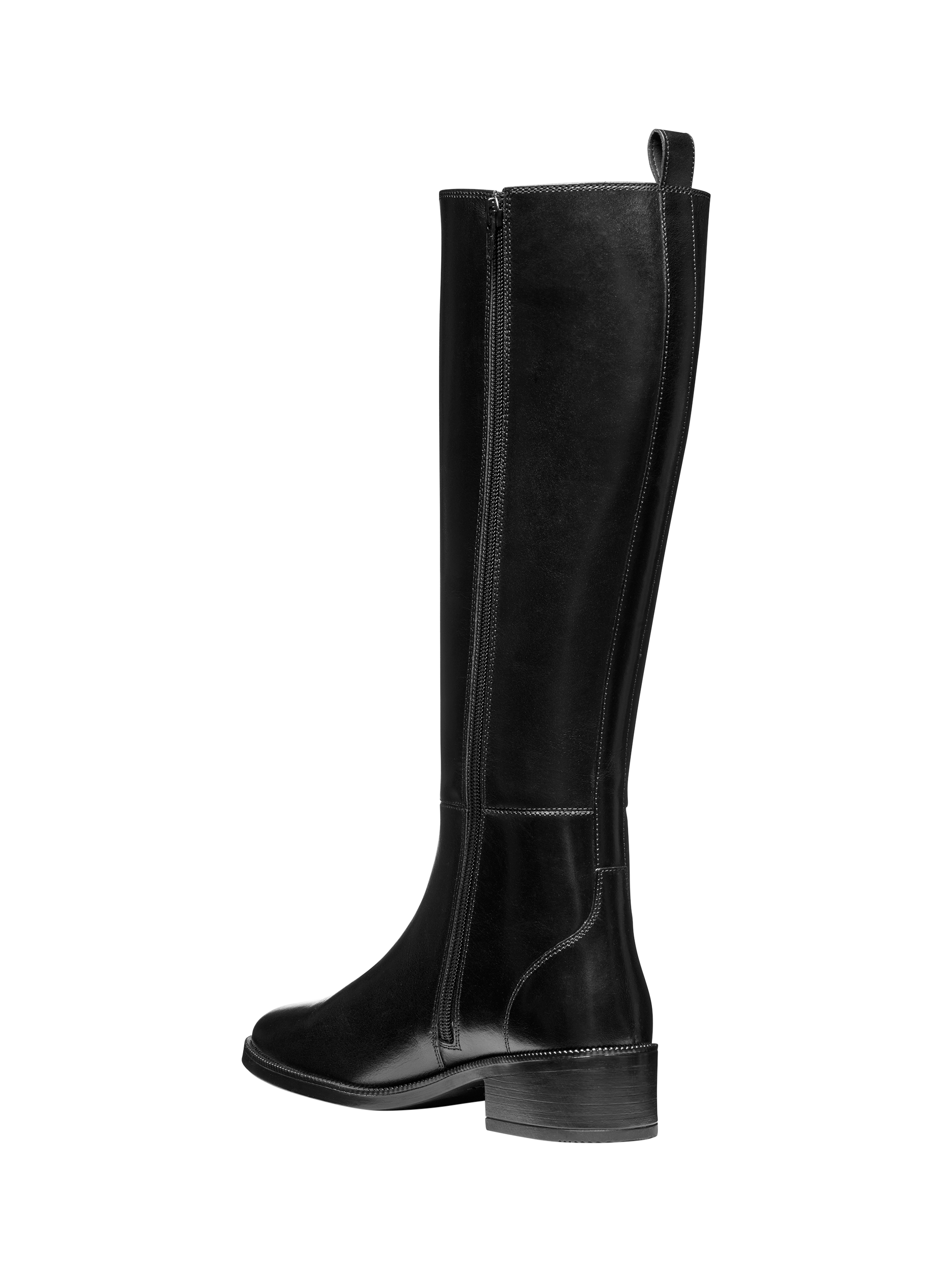 Product image 3 of 7, which shows Geox Camexia Leather Knee High Boots, Black, 2